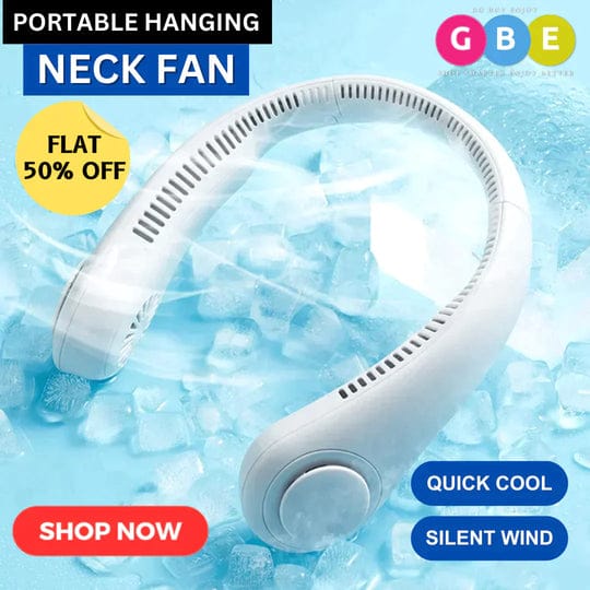 PORTABLE NECK HANGING COOLING FAN - MONAFY