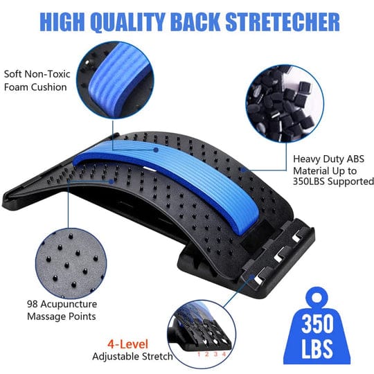 MULTI-LEVEL LUMBAR MASSAGER: BACK PAIN RELIEF & RELAXATION - MONAFY