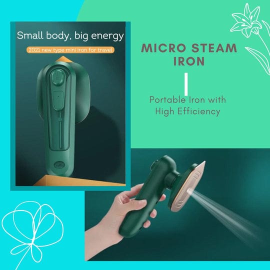 MINI ELECTRIC STEAM DRY IRON WITH SPRAY PORTABLE CLOTHES TRAVEL IRON - MONAFY