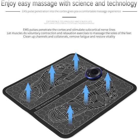 ELECTRONIC EMS FOOT MASSAGER MAT RELEXATION AND MUSCLE RELIEF - MONAFY