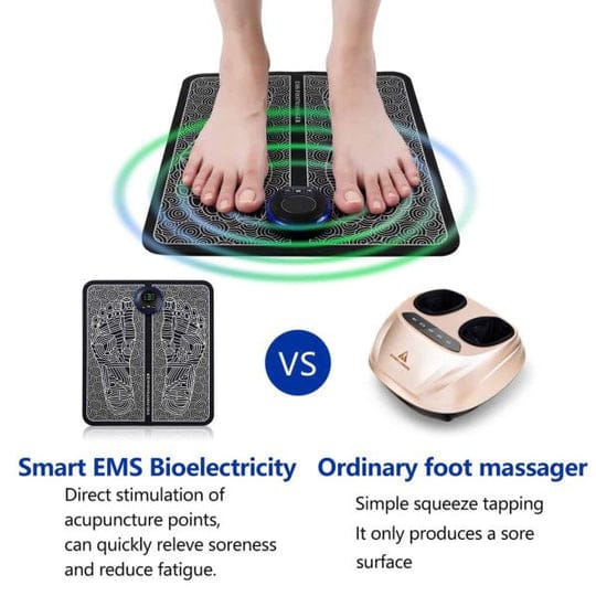 ELECTRONIC EMS FOOT MASSAGER MAT RELEXATION AND MUSCLE RELIEF - MONAFY