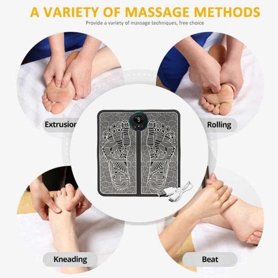 ELECTRONIC EMS FOOT MASSAGER MAT RELEXATION AND MUSCLE RELIEF - MONAFY