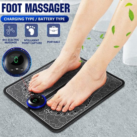 ELECTRONIC EMS FOOT MASSAGER MAT RELEXATION AND MUSCLE RELIEF - MONAFY