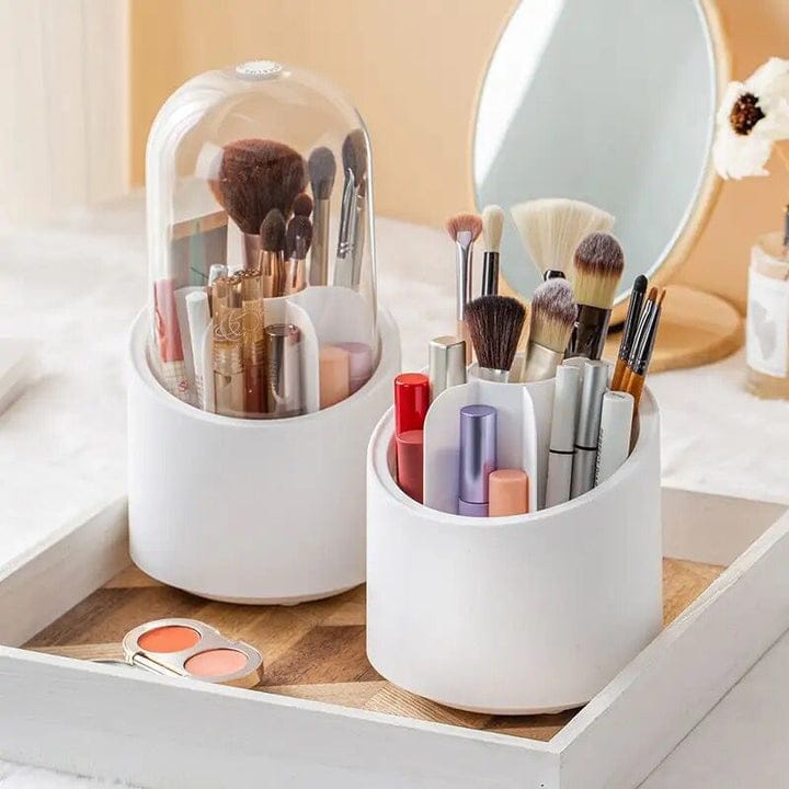 BRUSH CONTAINER MAKEUP BRUSH HOLDER DUST PROOF  ROTATING PLASTIC ANITY SUPPLIPSTICK EYEBROW PENCIL VLIES - MONAFY