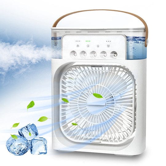 3IN1 USB AIR HUMIDIFIER COOLING FAN WITH LED LIGHT - MONAFY