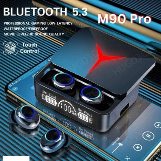 M90 PRO TWS EARPHONES TRUE WIRELESS EARBUDS - MONAFY