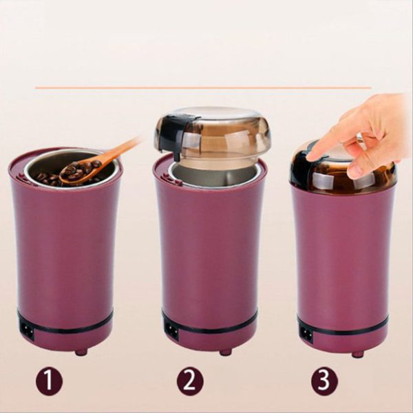 VERSATILE STAINLESS STEEL ELECTRIC COFFEE GRINDER - MONAFY